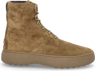 Tod's Rounded-Toe Lace-Up Boots