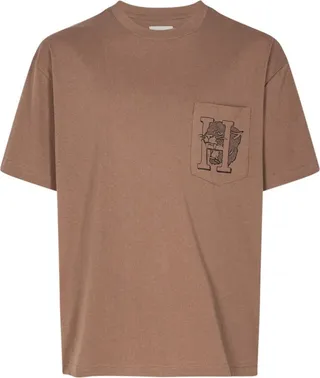 Mascot pocket-detail T-shirt