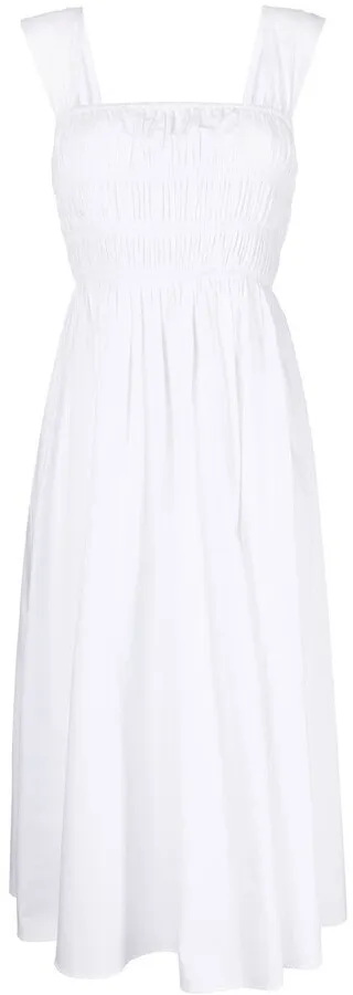 Ida smocked midi dress