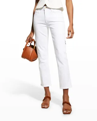 Le High Straight Cropped Jeans