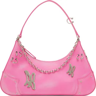 Andersson Bell Pink Butterfly AB Logo Chain Bag