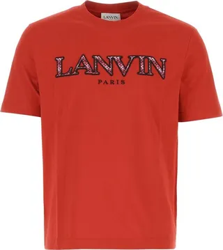 Lanvin Logo Embroidered Crewneck T-Shirt