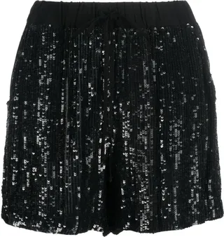 Sequin-Embellished Shorts