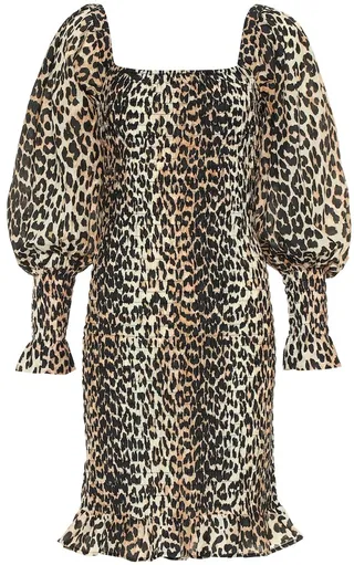 Cotton and silk minidress