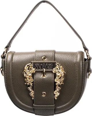 Versace Jeans Couture Baroque Buckle Foldover Tote Bag