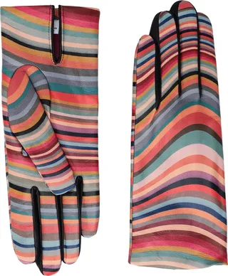 Women Glove Swirl Gloves Coral
