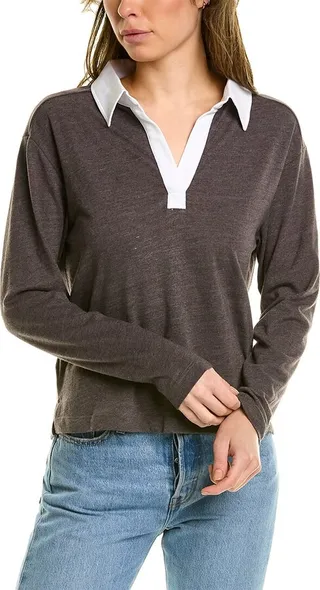 Chaser Semi-Cropped Polo Pullover