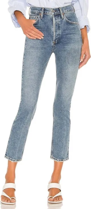 Jolene High Rise Slim Jean in Dimple
