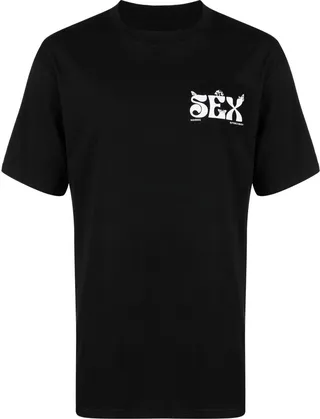 slogan-print T-shirt