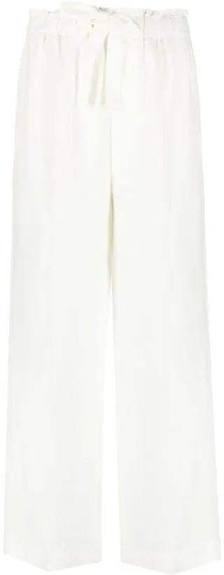 Straight-Leg Linen Trousers