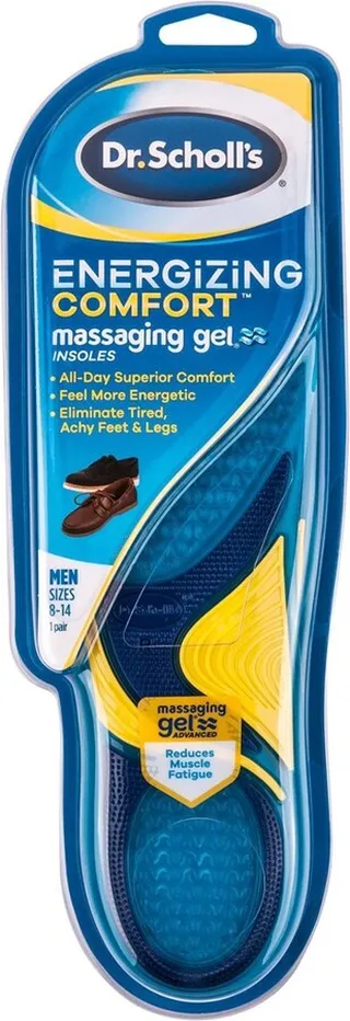 Dr. Scholl's Comfort & Energy Massaging Gel Advanced Insoles for Men - Size (8-14)