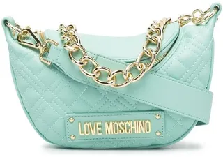 Logo-Plaque Quilted Shoulder Bag