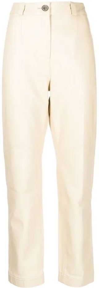 Cropped Straight-Leg Trousers
