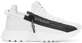 Givenchy White Spectre Zip Low Sneakers