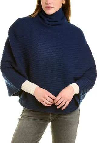 Forte Cashmere Circular Wool & Cashmere-Blend Poncho