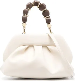Tia Wood Stones Medium Bag With Wooden Handle