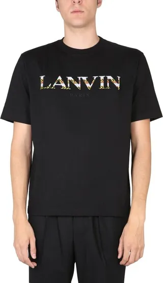 Lanvin Logo Embroidered Crewneck T-Shirt