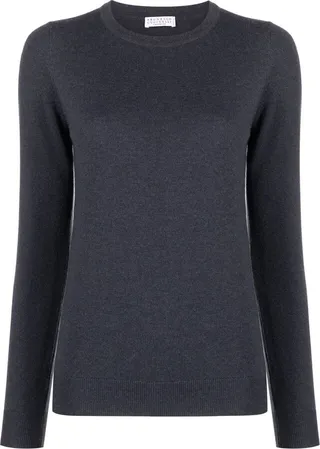 Long-Sleeve Knitted Top