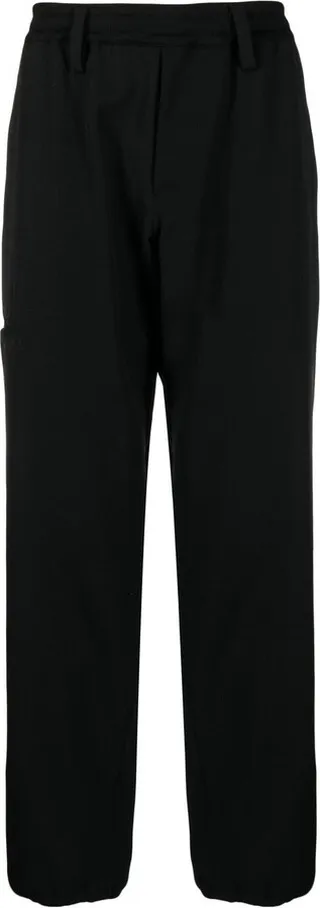 Rib Ball Chain tapered pants