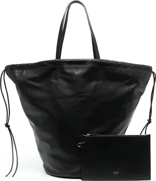 Black Osa Leather Tote Bag