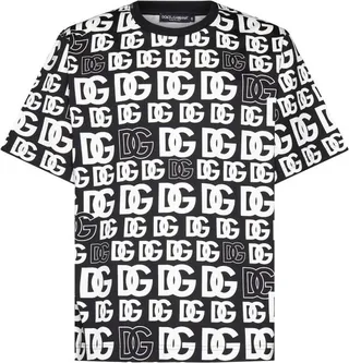Dolce & Gabbana Allover Logo Printed T-Shirt