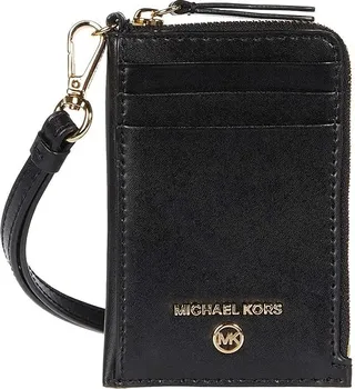 MICHAEL Michael Kors Jet Set Charm Small Id Lanyard (Black) Coin Purse