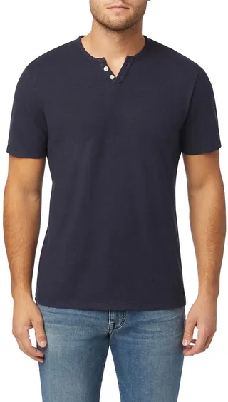 Men's Hemp Jersey Henley Shirt