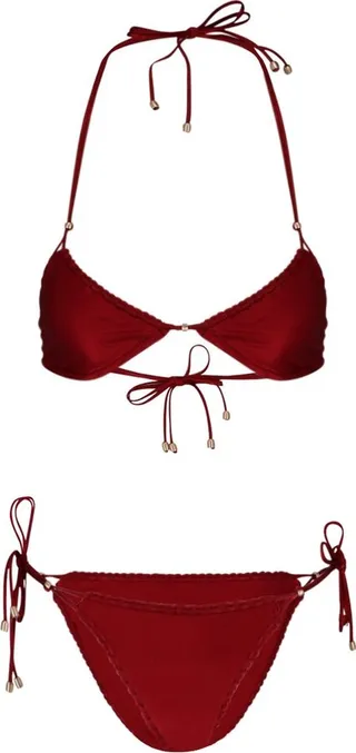 Zimmermann Vitali Trimmed Mini Tri Bikini