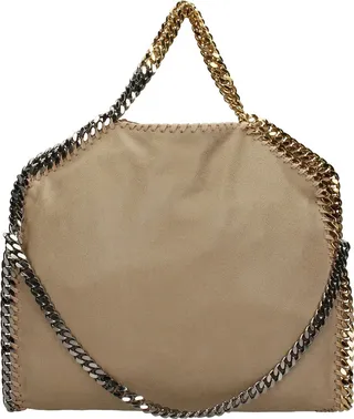 Tote In Beige Polyester