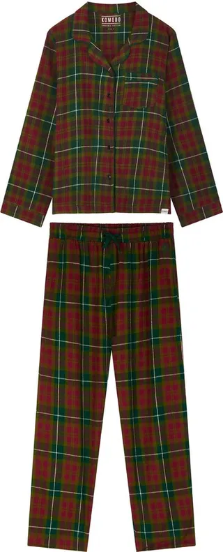 KOMODO - Jim Jam Mens - Gots Organic Cotton Pyjama Set Green