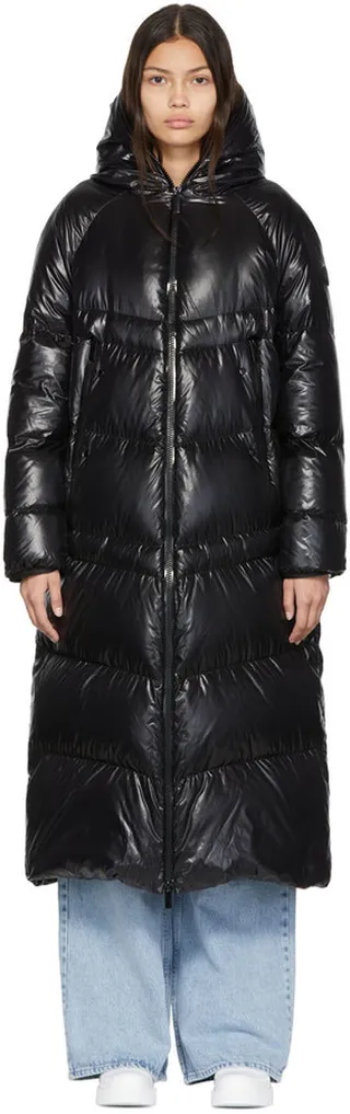 Moncler Black Chanon Down Jacket