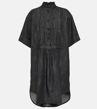 Denim shirt dress