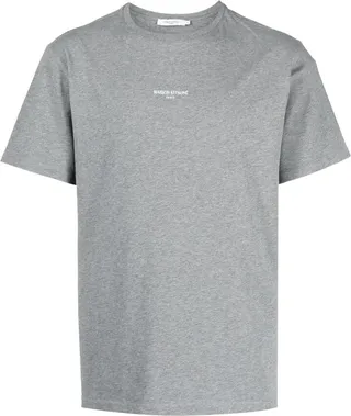 logo-embroidered cotton T-shirt