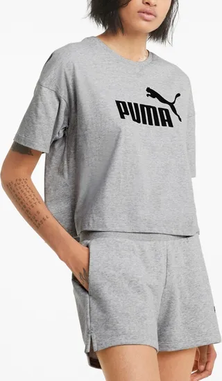 Puma Women's Essential Cropped Logo T-Shirt