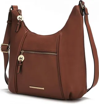 MKF Collection by Mia K Lavinia Vegan Leather Women’s Shoulder Bag - Brown
