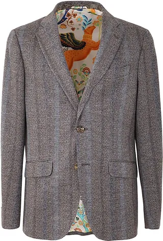 Etro Single-Breasted Long-Sleeved Jacket
