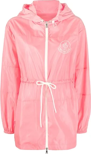 Zip-Fastening Hooded Coat