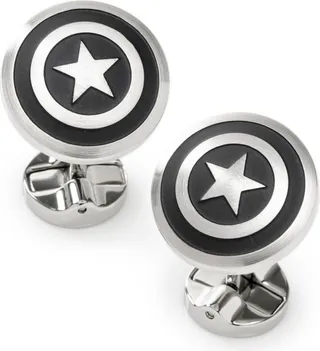Marvel Men's Captain America Shield Cufflinks