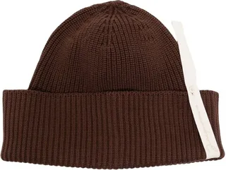 Ribbed-Knit Beanie Hat