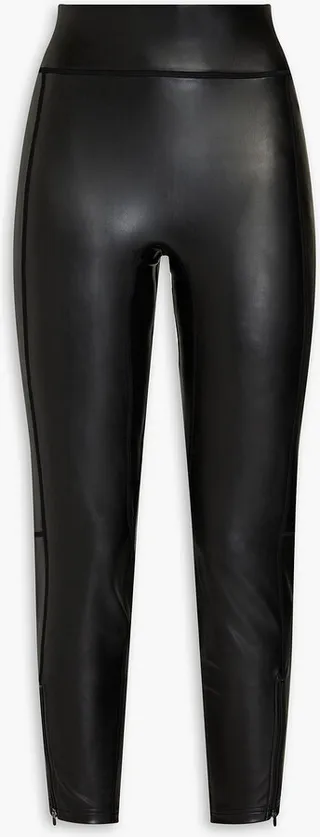 Emile cropped faux leather leggings
