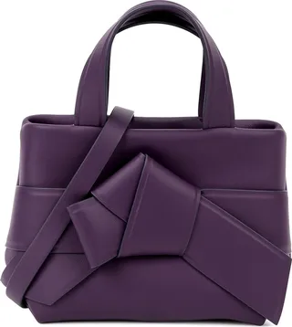 Acne Studios Musubi Mini White Leather Shoulder Bag