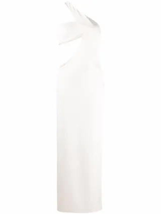 Asymmetric Cut-Out Gown