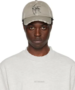 Han Kjobenhavn Gray Distressed Cap