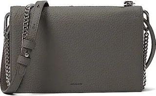 AllSaints Fetch Chain Crossbody Wallet (Storm Grey) Cross Body Handbags