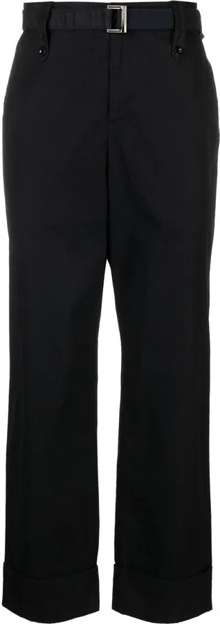 Belted Wide-Leg Trousers