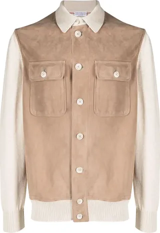 Contrasting-Detail Cotton Bomber