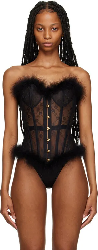 Agent Provocateur Black Perle Corset