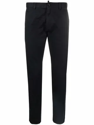 Logo Plaque Straight-Leg Chinos