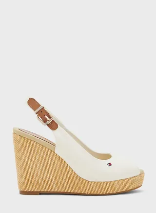 Iconic Elba Sling Back Wedge Pump