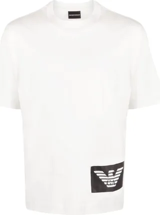 logo-patch cotton T-shirt